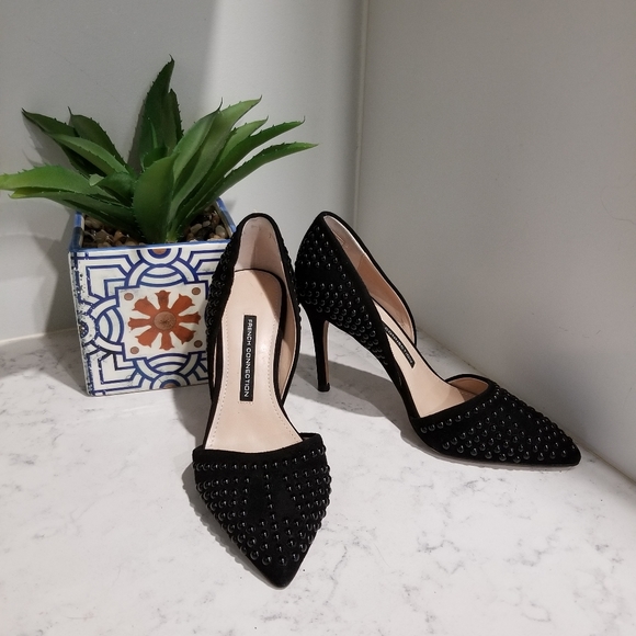 👠FRENCH CONNECTION BLACK HEELS - Picture 2 of 8